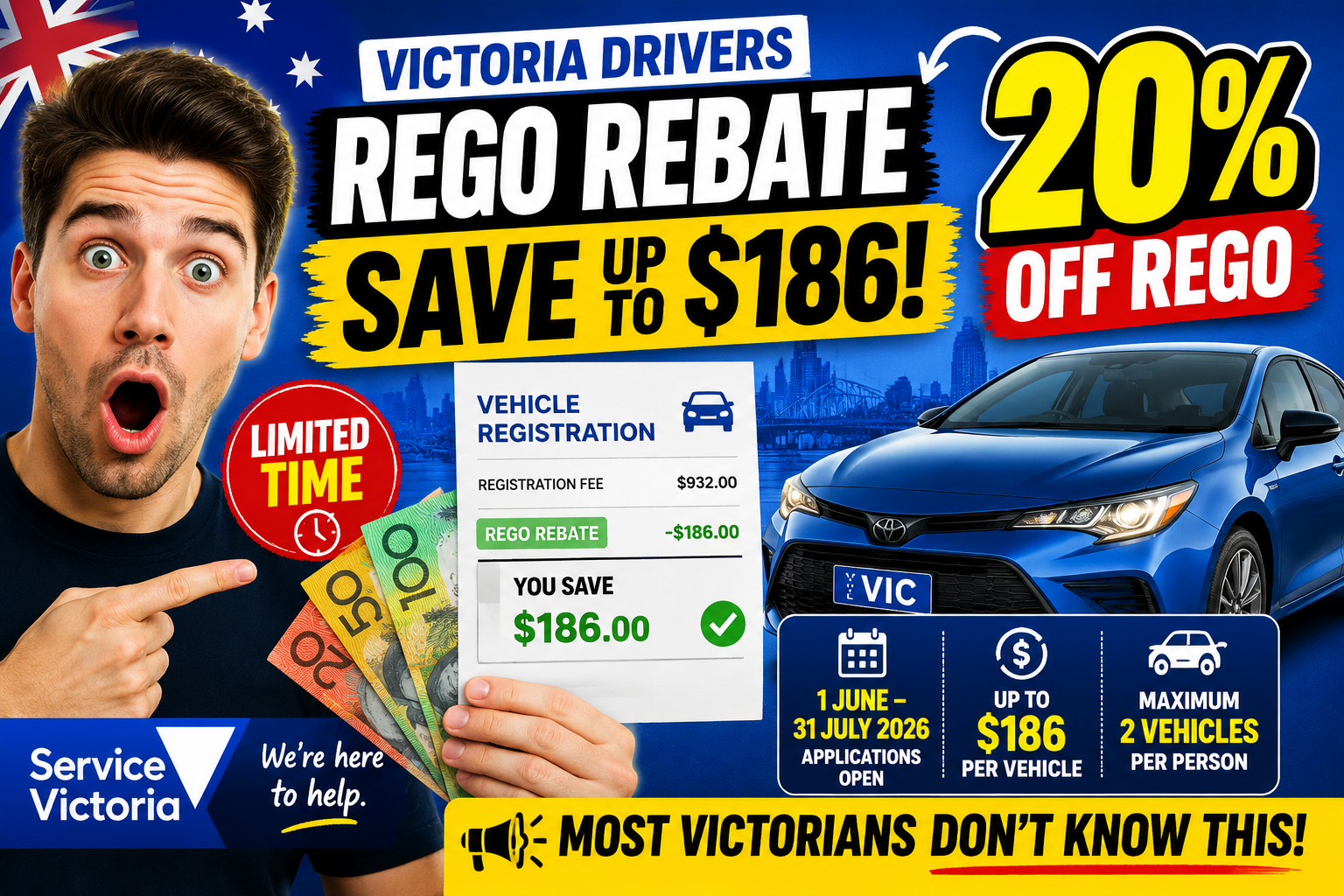 Victoria Rego Rebate 2026